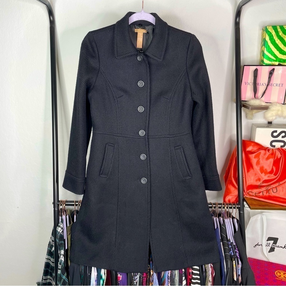 Forever21 Wool Blend Single Breast Long Coat
